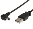 Г-образный кабель USB/mini USB (flat molding) с липучкой, 2 м